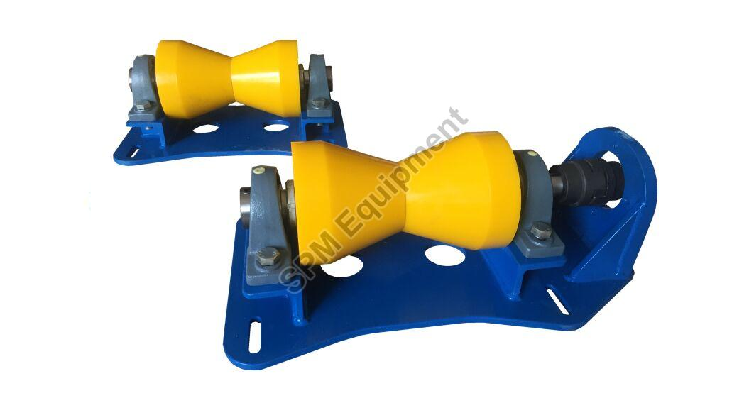Polyurethane Mild Steel Motor Drive Pipe Roller