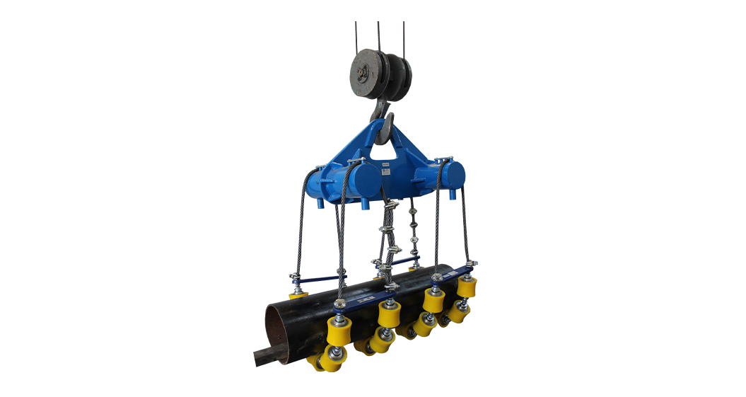 Yellow Wire Rope Pipeline Lowering Cradle